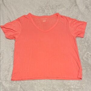 Women's Coral V-Neck T-Shirt